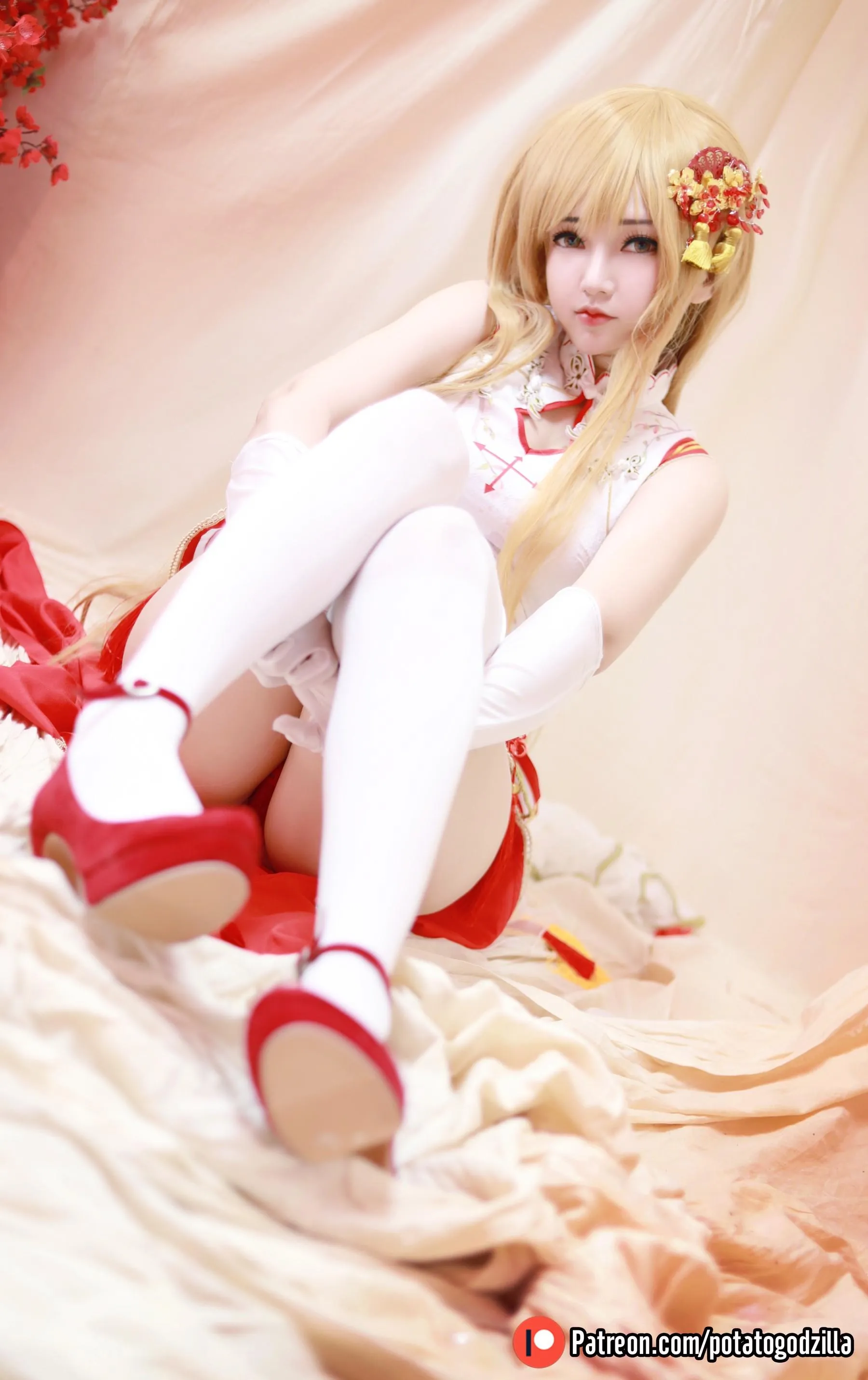 Potato Godzilla – NO.73 Asuna Yuuki Qipao [53P]插图3